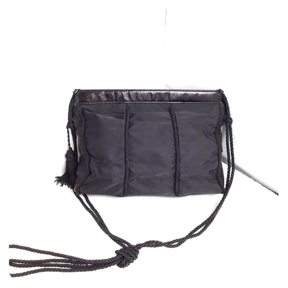 Prada fabric/leather cocktail shoulder bag